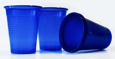 Farbiger Laborbecher blau