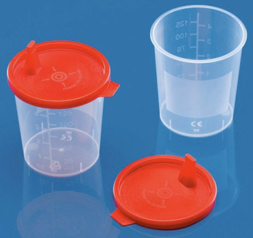 Urinbecher ohne Schnappdeckel