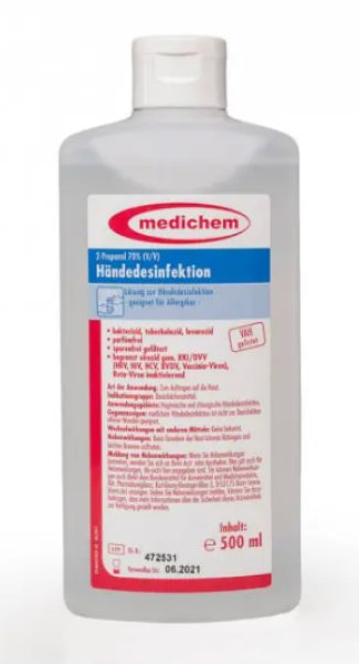 medichem Händedesinfektion 500ml