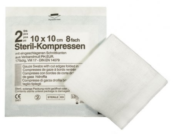 COM-TeX® Sterile Mullkompressen 10x10 cm