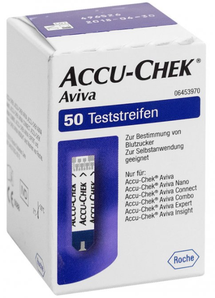 Teststreifen für Roche Glukosemessgeräte Accu-Chek Aviva