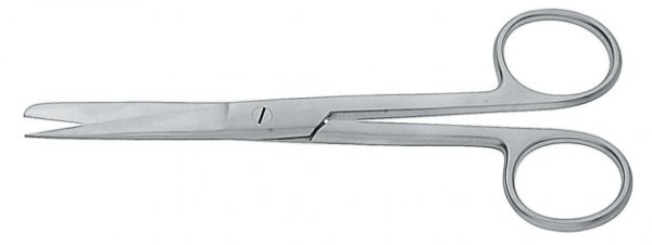 Chirurgische Scheren gerade spitz/stumpf 13cm