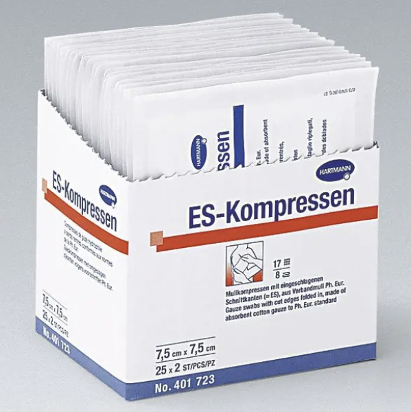 ES-Kompressen steril 7.5x7.5cm 10x10 Stk