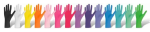 Unigloves Pearl ColorLine puderfreie Nitril-Handschuhe L 8-9 | orange